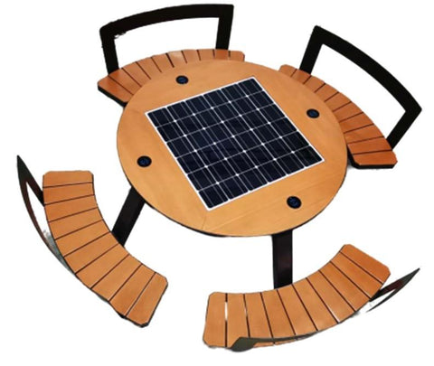 ST1020 SOLAR CHARGING AND CONNECTIVITY PICNIC TABLE