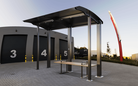 Crane Shelter | Solar Modular Bus Shelter