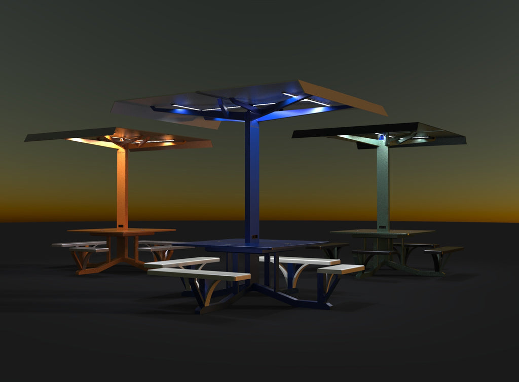 Solar Powered Outdoor Table | Solar Charging Station | SELS Solar