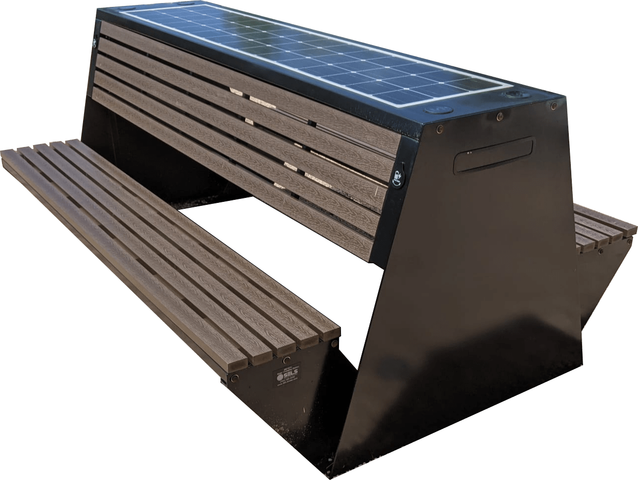 Solar Powered Outdoor Bench | Solar LED Lights | SELS Solar